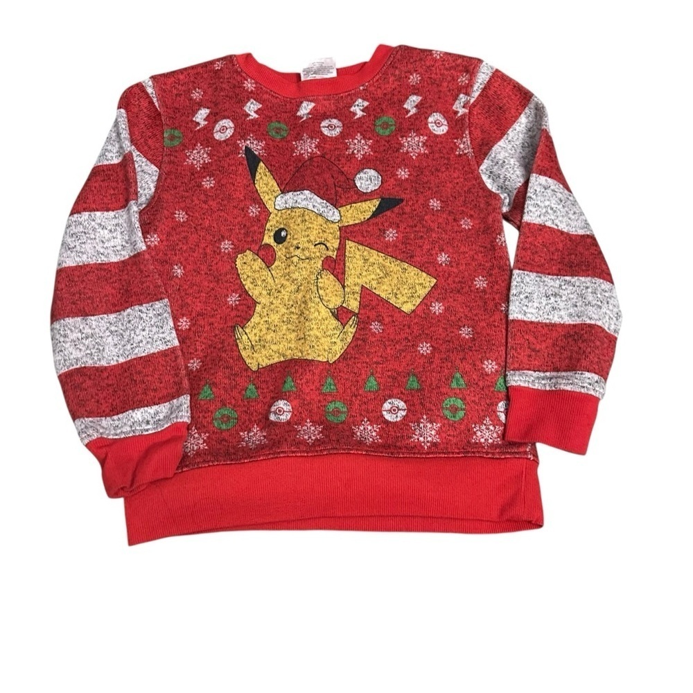 Pokemon Red and Gray Pikachu Kids Hoodie